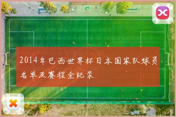 2014年巴西世界杯日本国家队球员名单及赛程全纪录